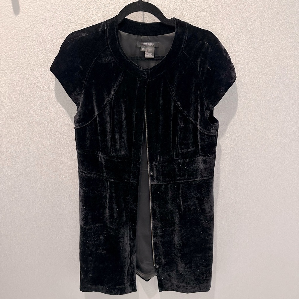 Etcetera Velvet Shimmer Coat